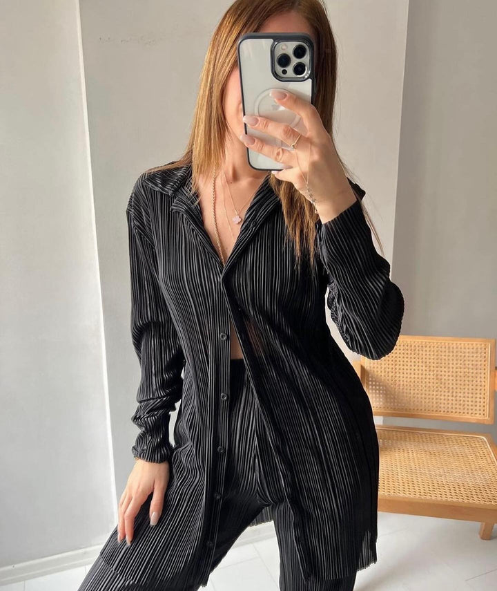 Pleated Two Piece Co-Ord Set